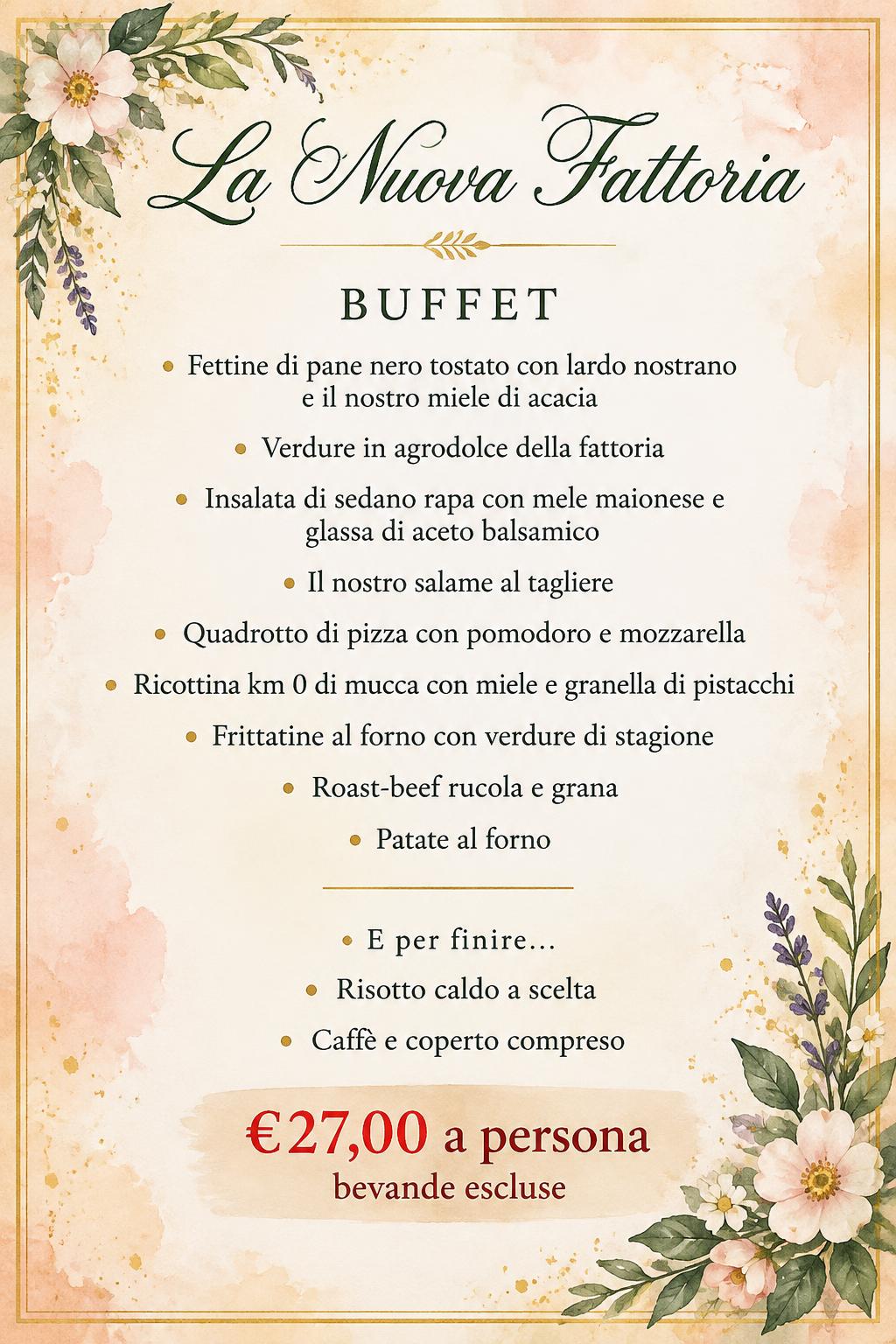 buffet da 27 euro